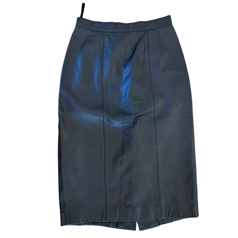 Genuine Leather Pencil Skirt